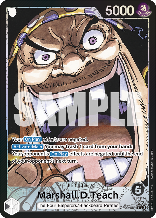 Marshall.D.Teach (081) (Parallel) - Emperors in the New World - L - OP09-081