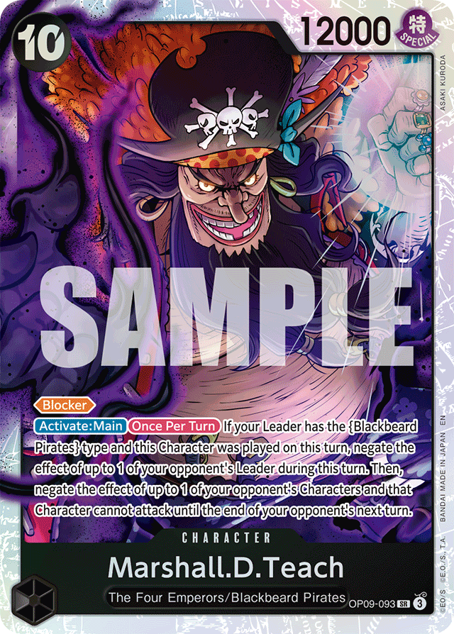 Marshall.D.Teach - OP09-093 (Reprint) - Premium Booster -The Best- Vol. 2 - SR - OP09-093
