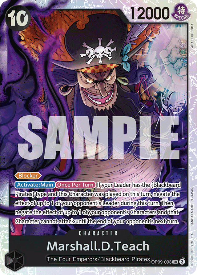 Marshall.D.Teach (093) - Emperors in the New World - SR - OP09-093
