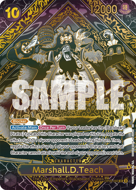 Marshall.D.Teach (SP) (Gold) - Legacy of the Master - SR - OP09-093