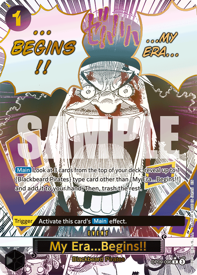 My Era...Begins!! (Alternate Art) - Premium Booster -The Best- Vol. 2 - R - OP09-096
