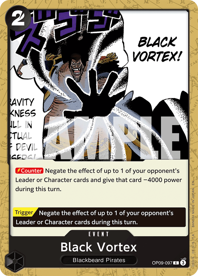 Black Vortex (Reprint) - Premium Booster -The Best- Vol. 2 - C - OP09-097