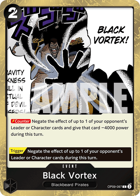 Black Vortex (Pirate Foil) - Premium Booster -The Best- Vol. 2 - C - OP09-097
