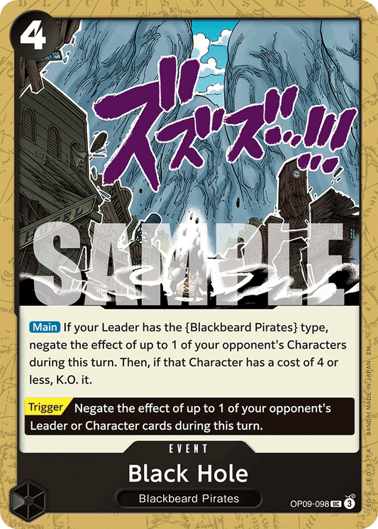 Black Hole (Pirate Foil) - Premium Booster -The Best- Vol. 2 - UC - OP09-098