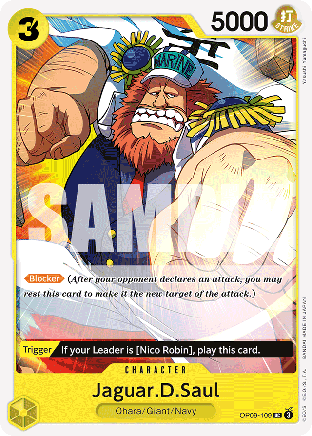 Jaguar.D.Saul - Emperors in the New World - UC - OP09-109