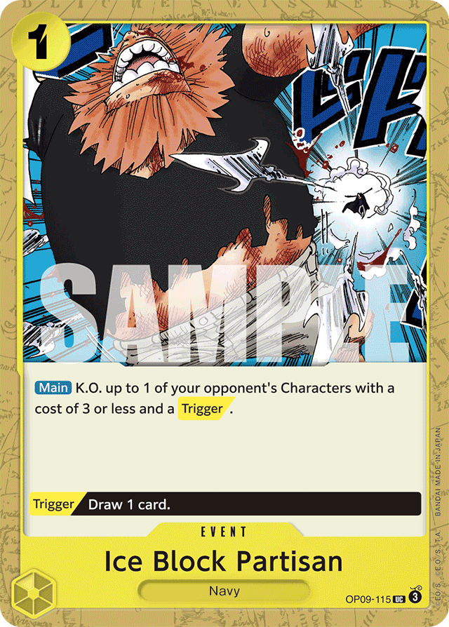 Ice Block Partisan - Emperors in the New World - UC - OP09-115