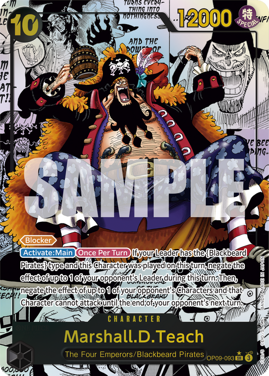 Marshall.D.Teach (093) (Manga) - Emperors in the New World - SR - OP09-093