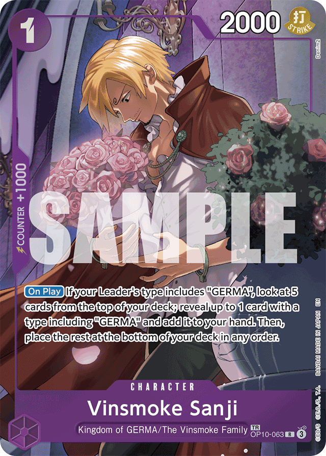 Vinsmoke Sanji (TR) - Legacy of the Master - TR - OP10-063