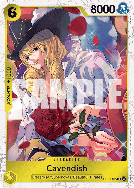 Cavendish - OP10-105 (Pirate Foil) - Premium Booster -The Best- Vol. 2 - C - OP10-105