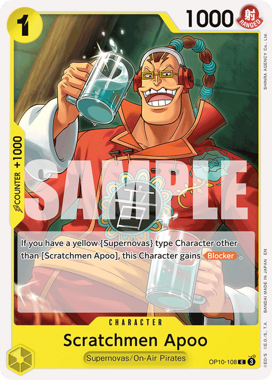 Scratchmen Apoo - OP10-108 (Reprint) - Premium Booster -The Best- Vol. 2 - C - OP10-108
