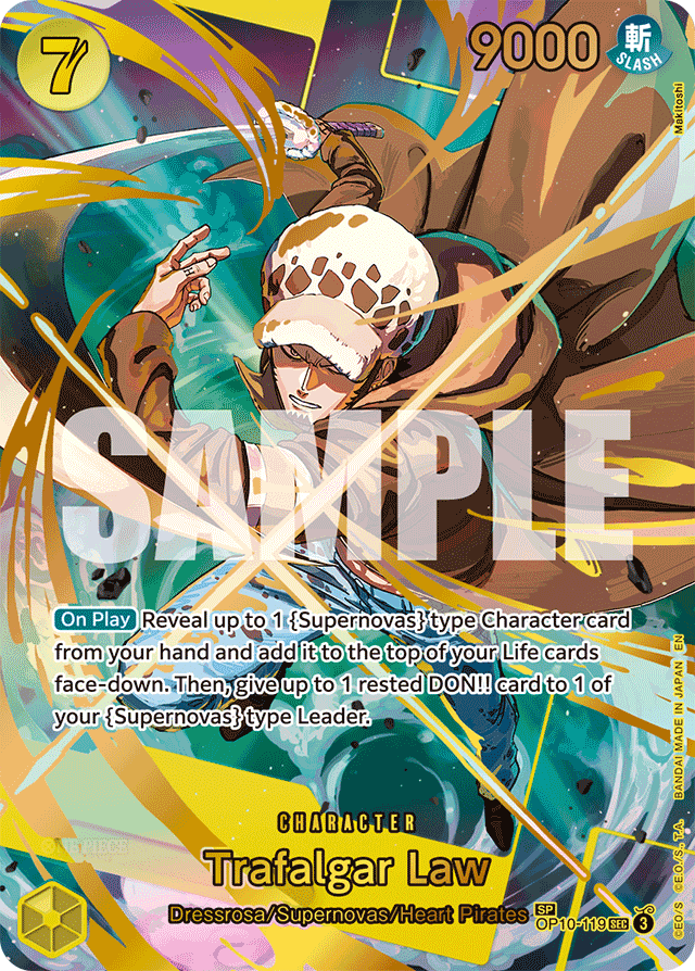 Trafalgar Law - OP10-119 (SP) - Premium Booster -The Best- Vol. 2 - SEC - OP10-119