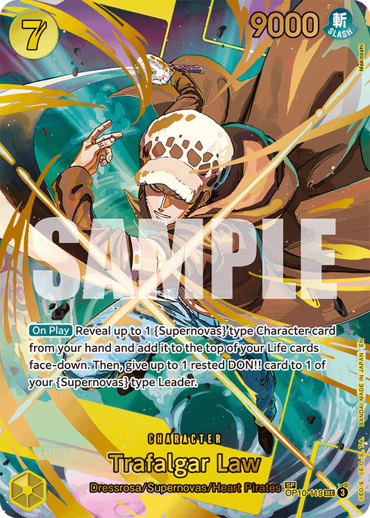 Trafalgar Law - OP10-119 (SP) - Premium Booster -The Best- Vol. 2 - SEC - OP10-119