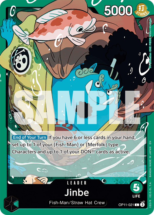 Jinbe (021) - A Fist of Divine Speed - L - OP11-021