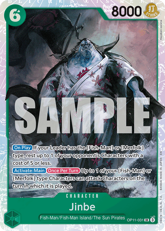 Jinbe (031) - A Fist of Divine Speed - SR - OP11-031