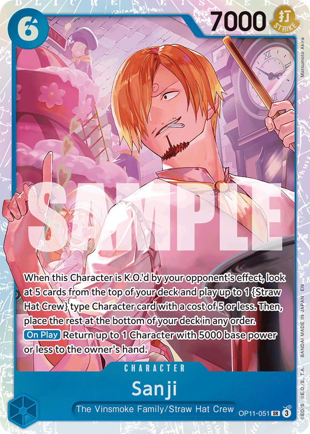 Sanji - A Fist of Divine Speed - SR - OP11-051