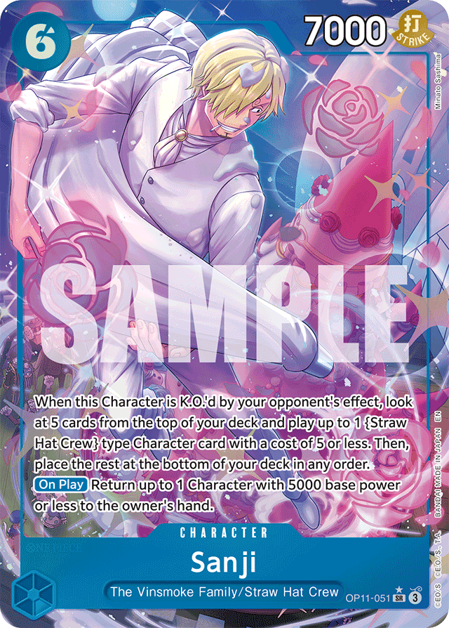 Sanji (Alternate Art) - A Fist of Divine Speed - SR - OP11-051