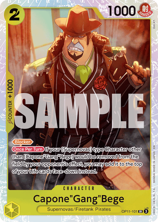 Capone"Gang"Bege (101) - A Fist of Divine Speed - SR - OP11-101