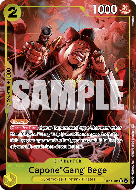 Capone"Gang"Bege (101) (Alternate Art) - A Fist of Divine Speed - SR - OP11-101