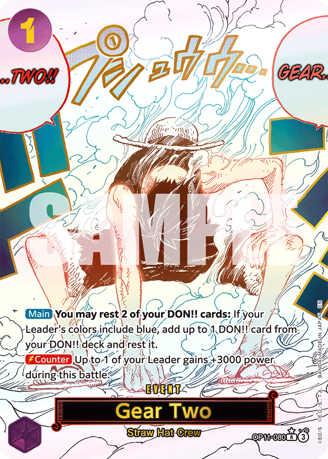 Gear Two (Alternate Art) - A Fist of Divine Speed - R - OP11-080