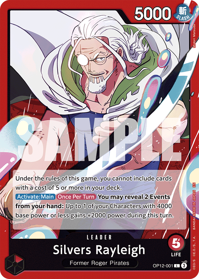 Silvers Rayleigh - Legacy of the Master - L - OP12-001
