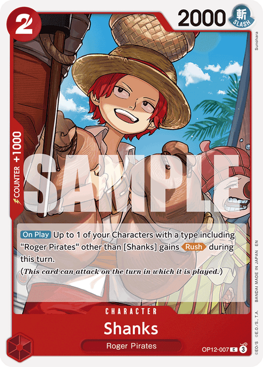 Shanks (007) - Legacy of the Master - C - OP12-007
