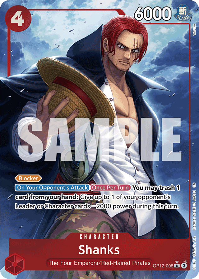 Shanks (008) (Alternate Art) - Legacy of the Master - R - OP12-008