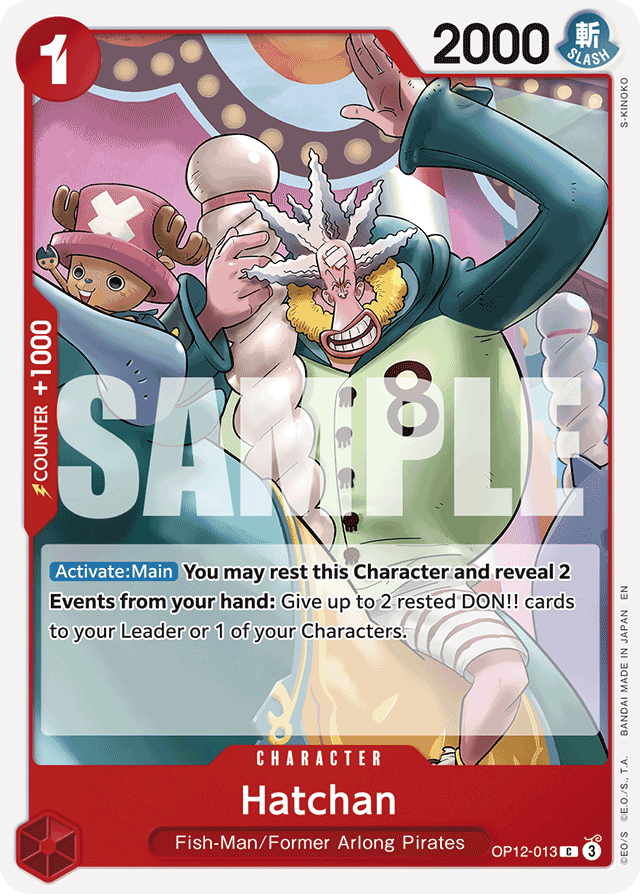 Hatchan - Legacy of the Master Release Event Cards - C - OP12-013