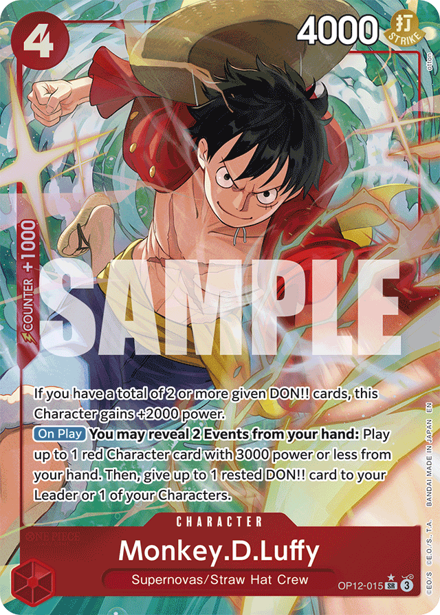 Monkey.D.Luffy (Alternate Art) - Legacy of the Master - SR - OP12-015