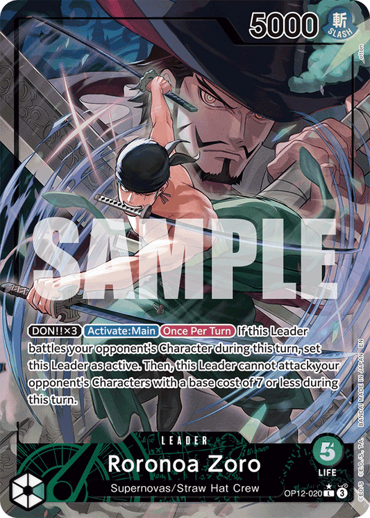 Roronoa Zoro (020) (Alternate Art) - Legacy of the Master - L - OP12-020