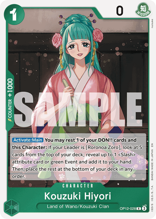 Kouzuki Hiyori - Legacy of the Master - R - OP12-028