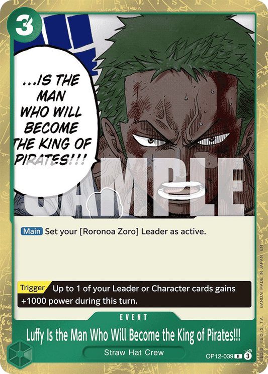 Luffy Is the Man Who Will Become the King of Pirates!!! - Legacy of the Master - R - OP12-039