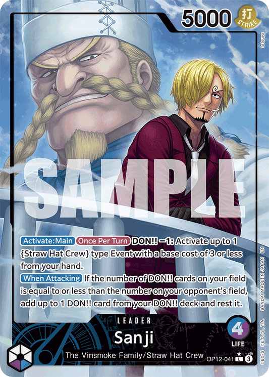 Sanji (041) (Alternate Art) - Legacy of the Master - L - OP12-041