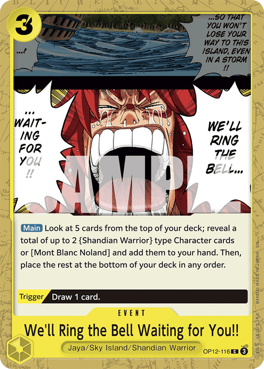 We'll Ring the Bell Waiting for You!! - Legacy of the Master - C - OP12-116