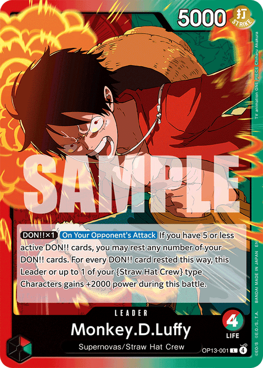 Monkey.D.Luffy (001) - Carrying On His Will - L - OP13-001