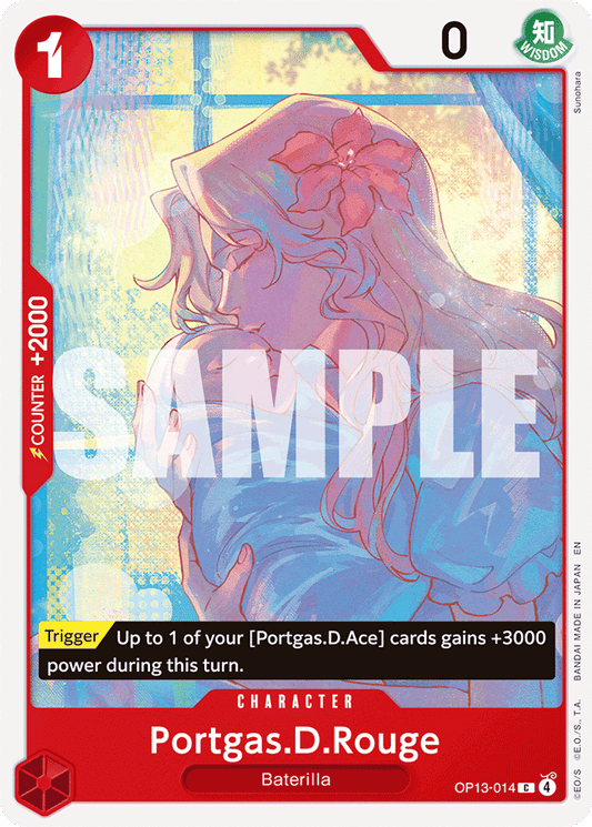 Portgas.D.Rouge - Carrying On His Will - C - OP13-014
