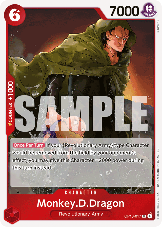 Monkey.D.Dragon - Carrying On His Will - R - OP13-017