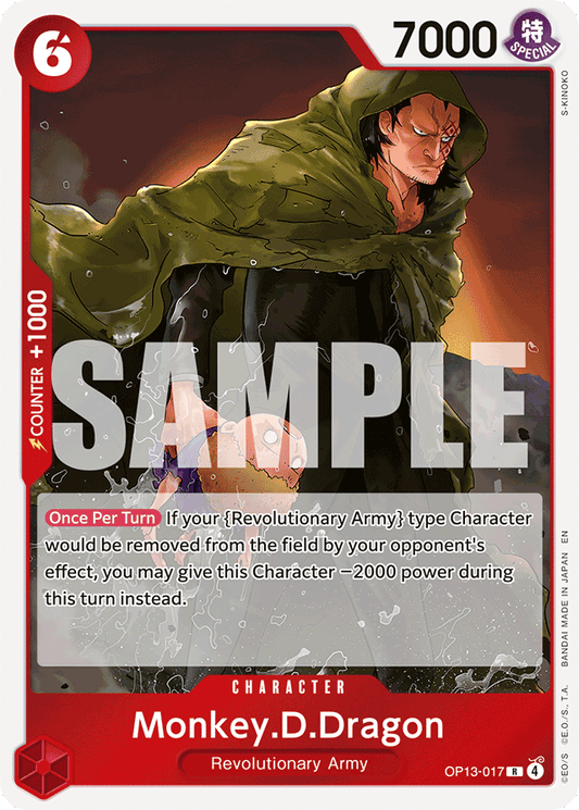 Monkey.D.Dragon - Carrying On His Will - R - OP13-017