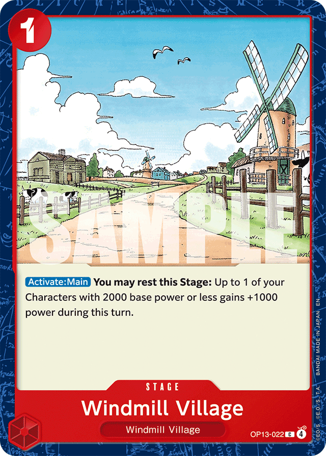 Windmill Village - Carrying On His Will - C - OP13-022