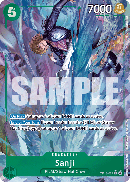 Sanji (Alternate Art) - Carrying On His Will - R - OP13-027