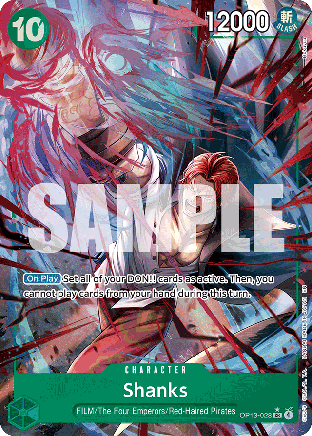 Shanks (028) (Alternate Art) - Carrying On His Will - SR - OP13-028