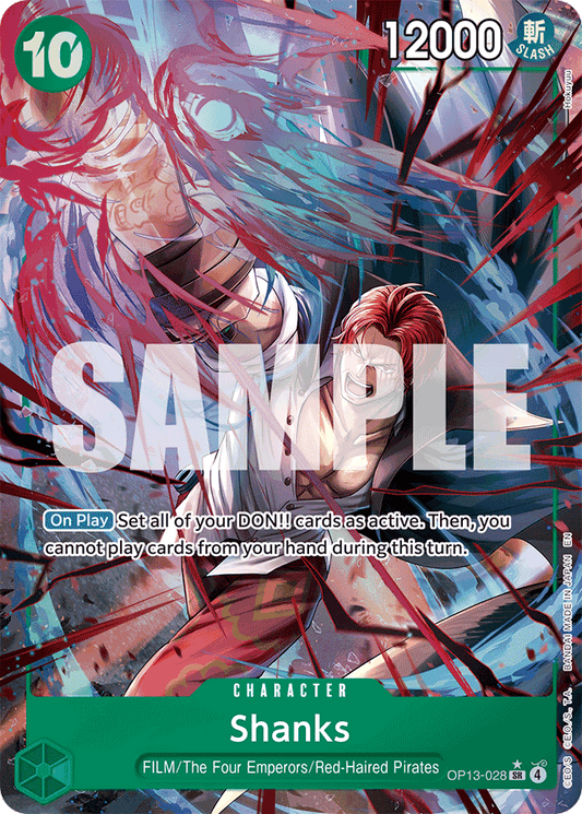 Shanks (028) (Alternate Art) - Carrying On His Will - SR - OP13-028