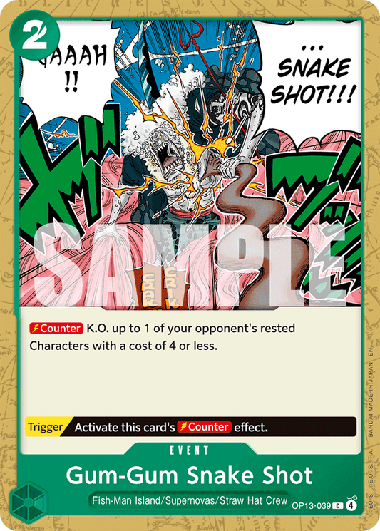 Gum-Gum Snake Shot - Carrying On His Will - C - OP13-039