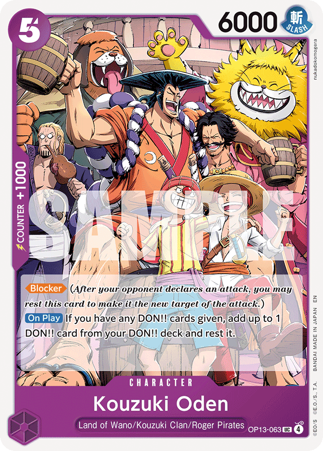 Kouzuki Oden - Carrying On His Will - UC - OP13-063