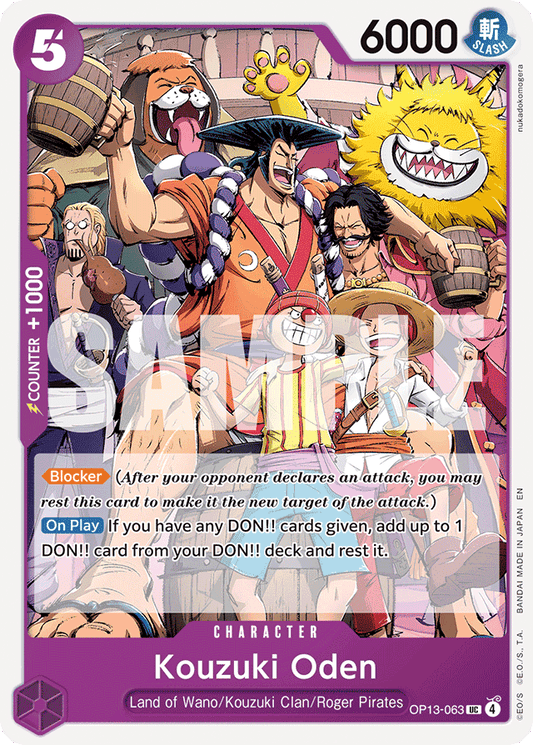 Kouzuki Oden - Carrying On His Will - UC - OP13-063