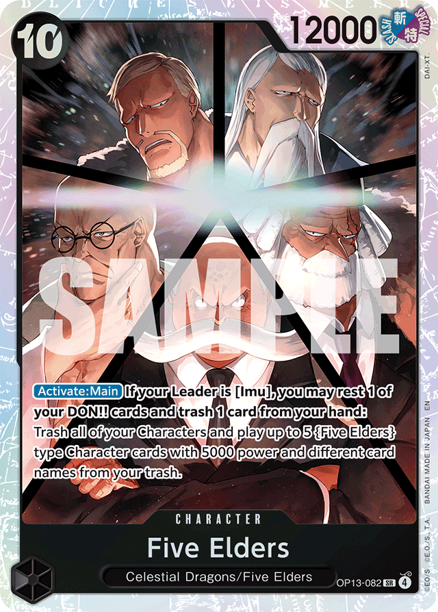Five Elders - Carrying On His Will - SR - OP13-082