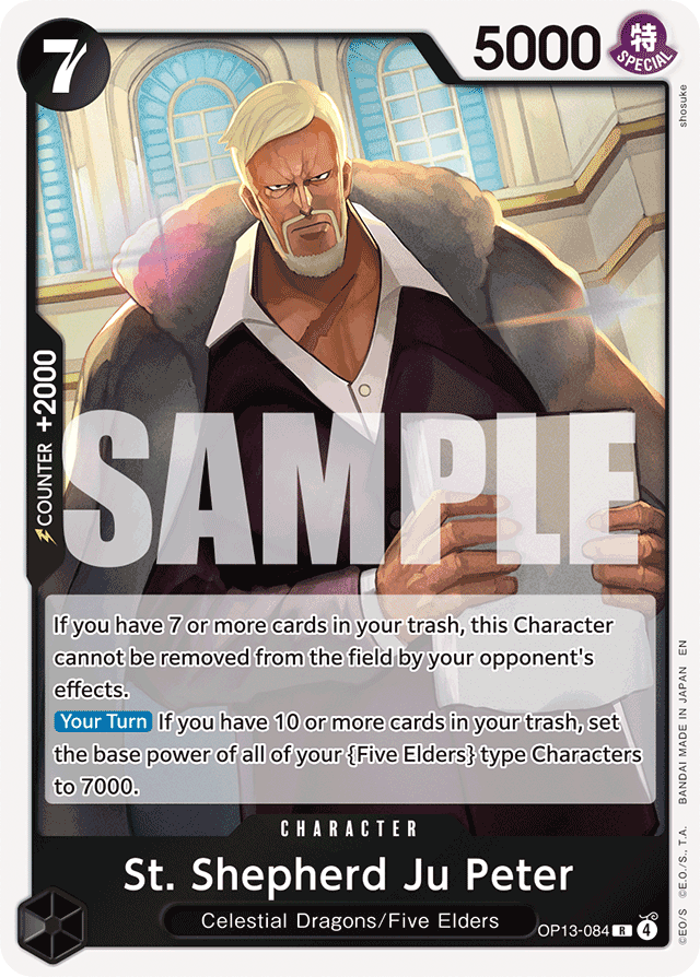 St. Shepherd Ju Peter - Carrying On His Will - R - OP13-084