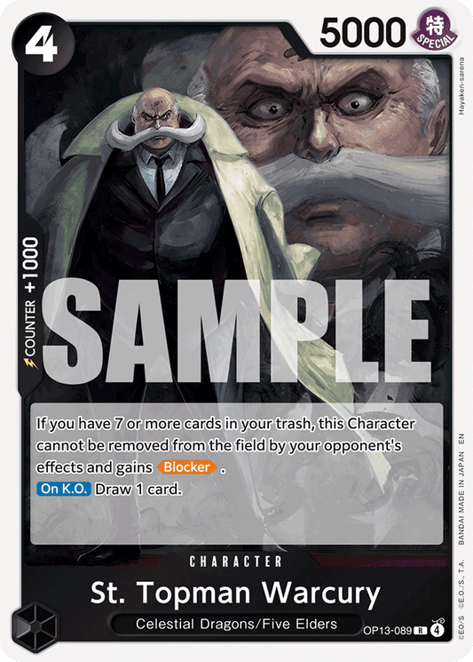 St. Topman Warcury - Carrying On His Will - R - OP13-089