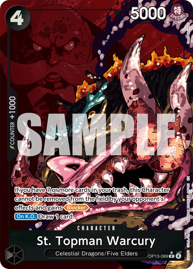 St. Topman Warcury (Alternate Art) - Carrying On His Will - R - OP13-089