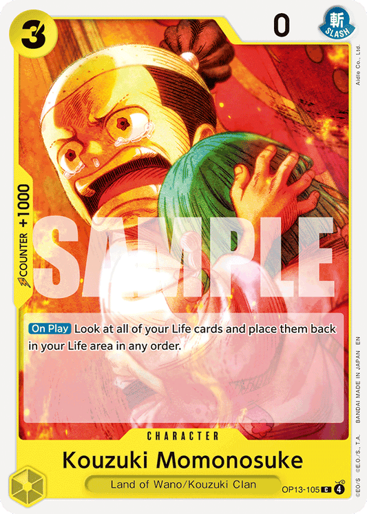 Kouzuki Momonosuke - Carrying On His Will - C - OP13-105