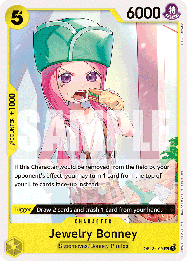 Jewelry Bonney (109) - Carrying On His Will - UC - OP13-109